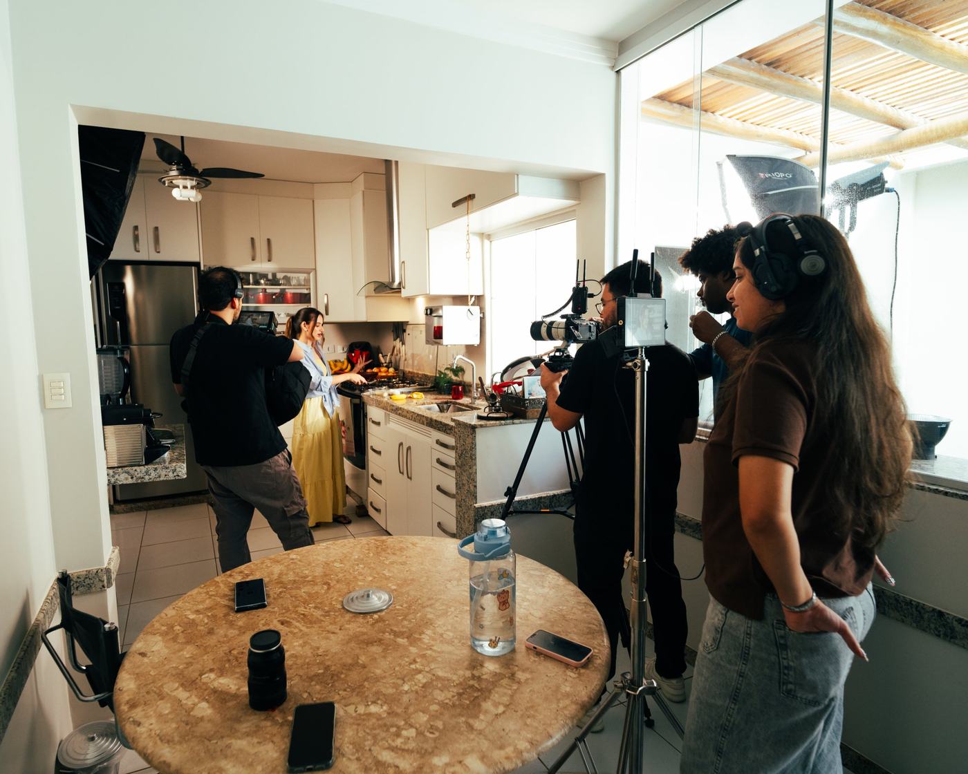 Bastidores de filmagem da Fuga Produtora