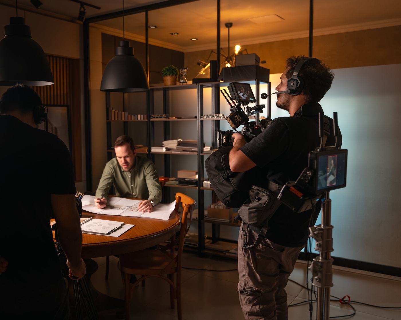 Bastidores de filmagem da Fuga Produtora